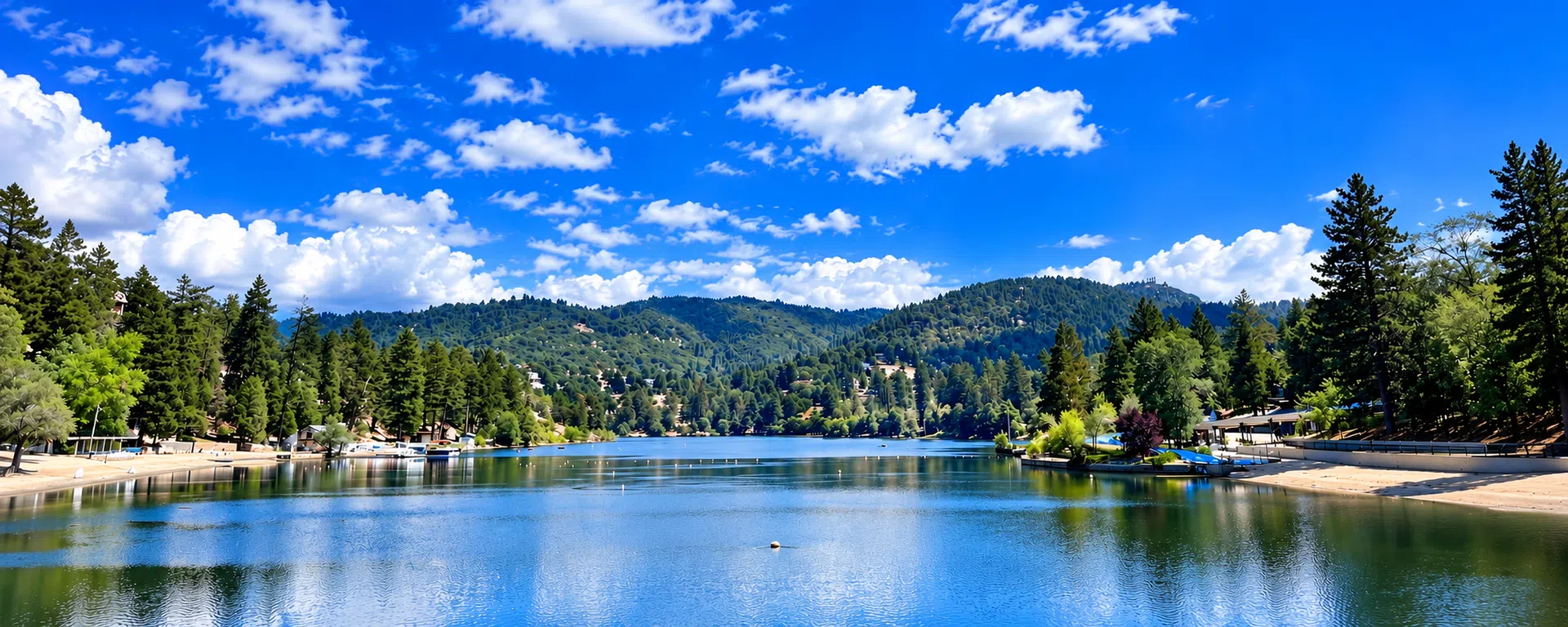 Mountain home near Lake Gregory in Crestline, California